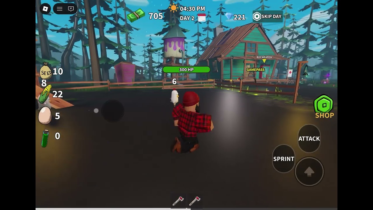 We play farm or die to day