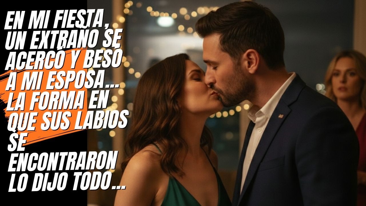En mi propia fiesta, un desconocido besó a mi esposa y ella no se apartó.