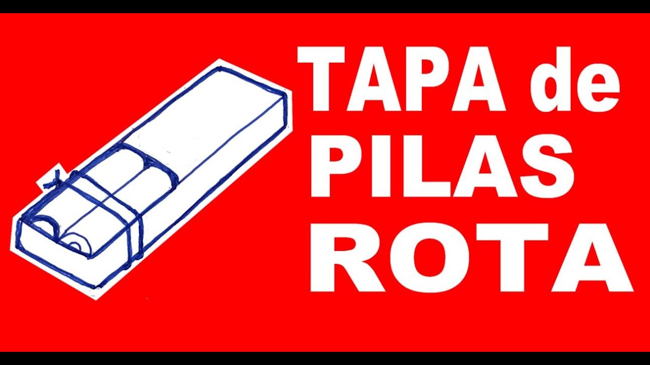 Tapa de pilas rota