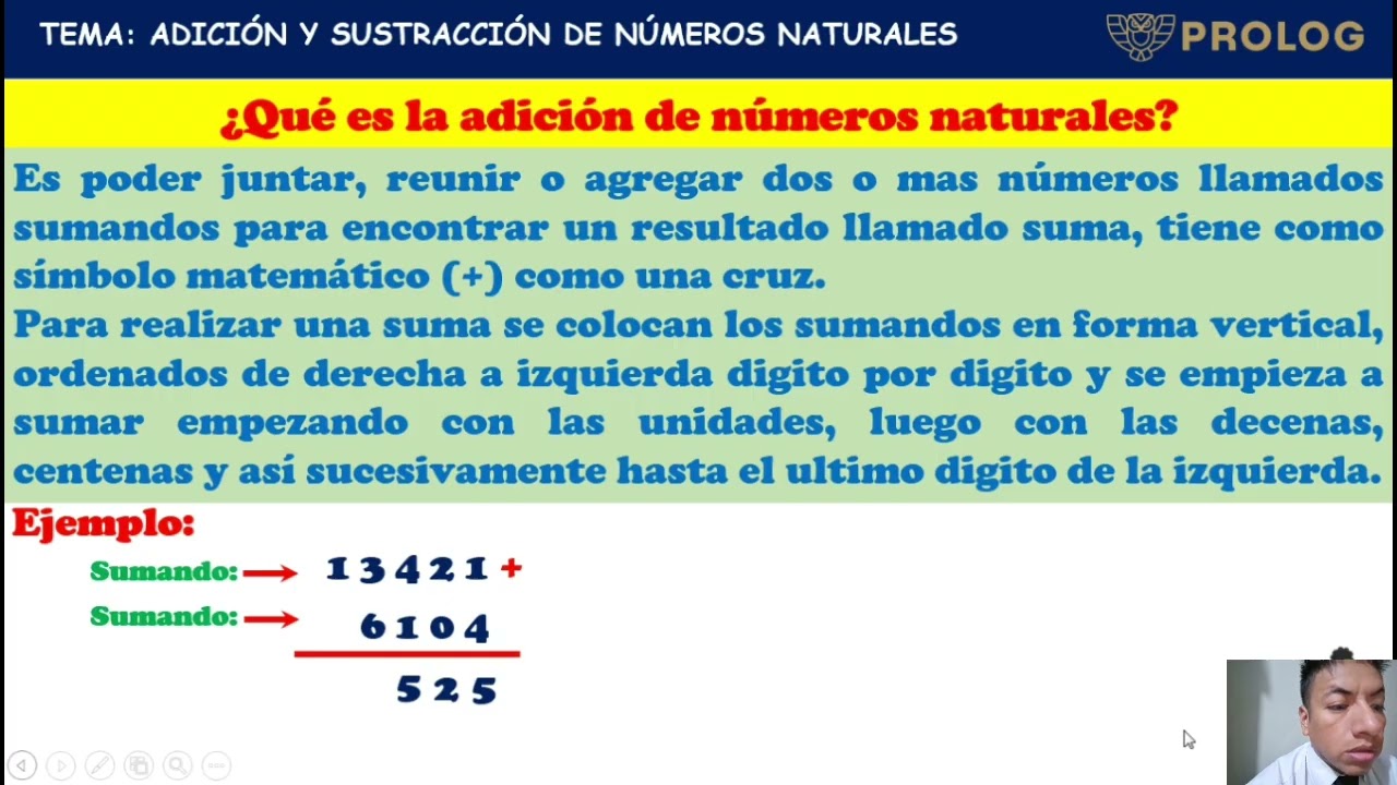 Adición y Sustracción de números naturales   3ero