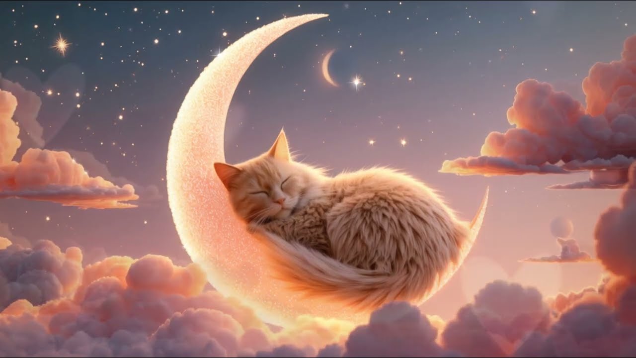 Sleep with a  Cat 🌙🐈 | Deep Relaxation & Calming Music (2 HOURS)