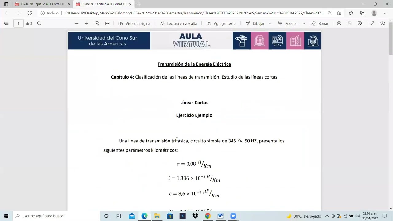 Desarrollo Práctico - Capítulo 4 - Ejercicio I de Líneas de Transmisión Cortas - TEE