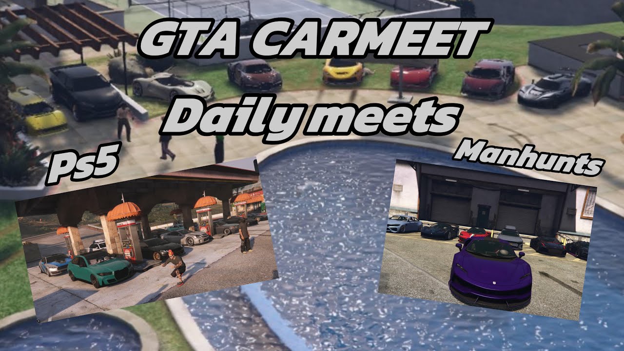 GTA CARMEET PS5🕹️|CARSHOW🔥|DRIFTSHOW💨|MANHUNT|