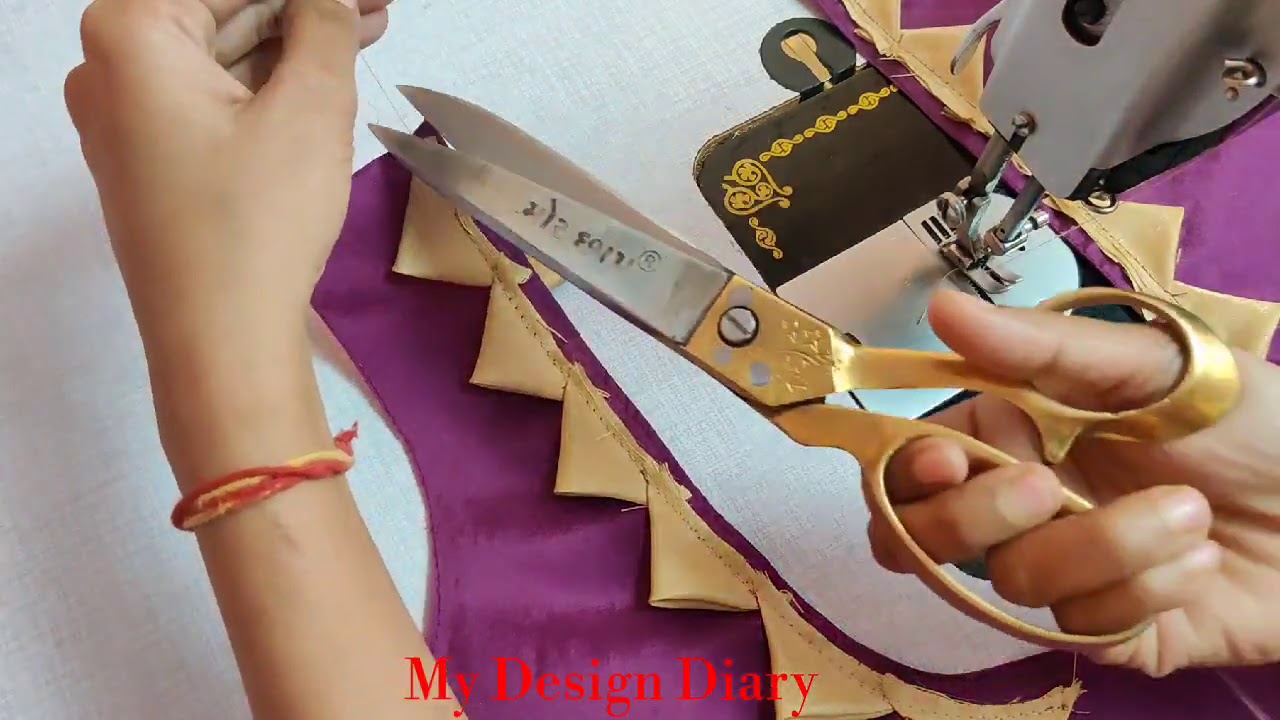Blouse Design। Cutting and stitching।Back neck design