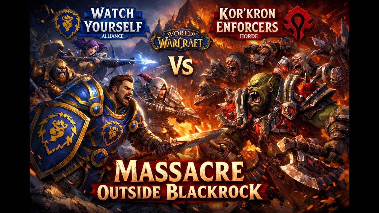 Watch Yourself Vs Kor Kron Massacre Outside Blackrock | Wow Classic PVP