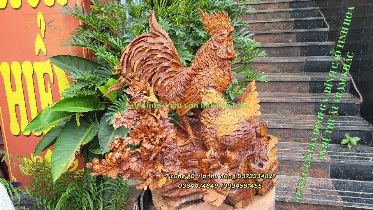 Khám Phá Tượng Gỗ Gia Đình Gà Đẹp Nhất Hiện Nay