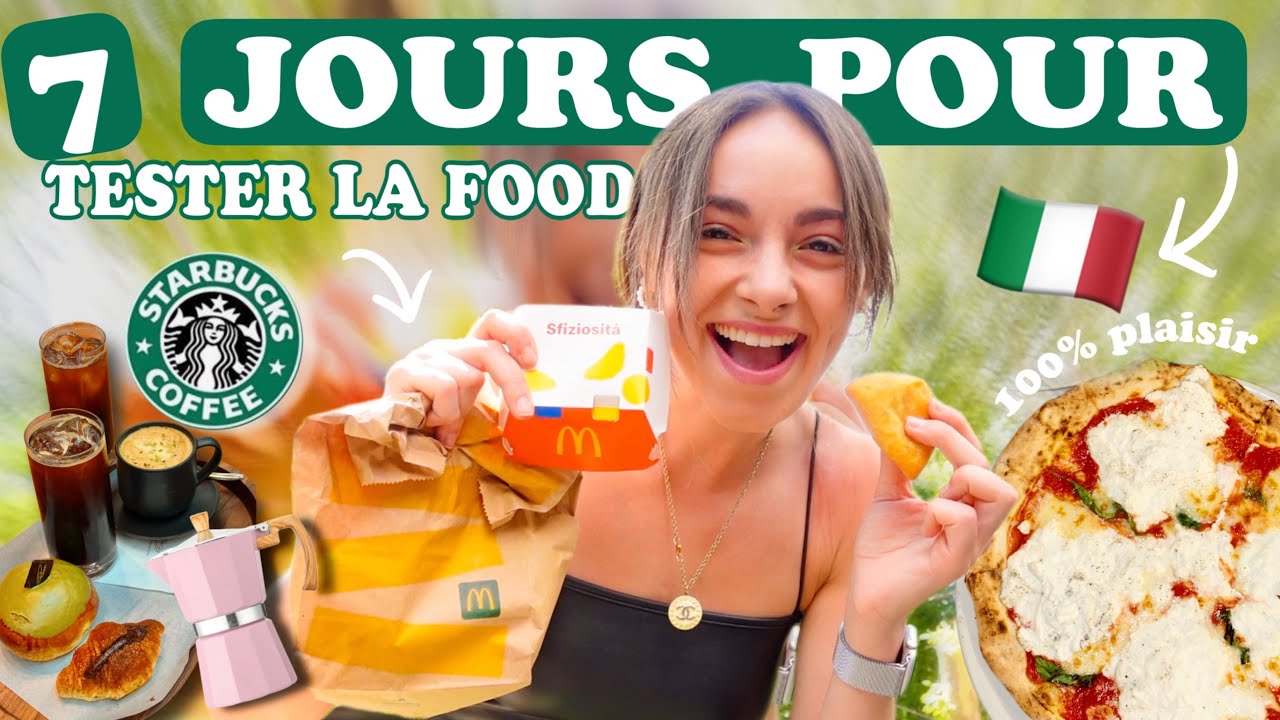 7 jours pour manger SANS LIMITES en Italie (Mcdo, Starbucks, pizza…)