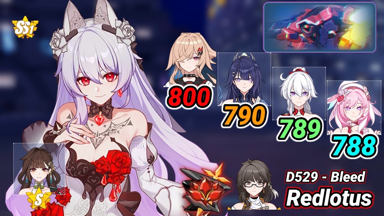 Redlotus D529: Cruising Tribunal (Bleed) 788~800 Pts - Luna, PS, Mei, FWS, HLE, DS / Chenxue