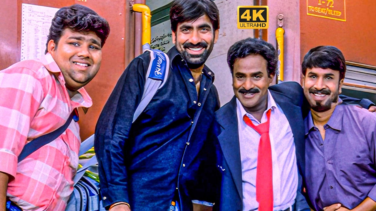 Raviteja & Brahmanandam Train Scene | Venky Movie Back To Back Nonstop Comedy Scenes