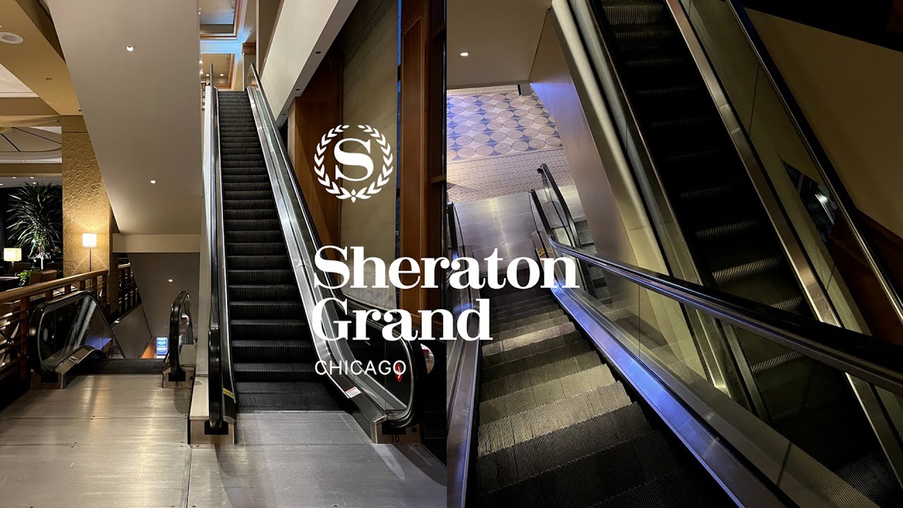 Montgomery Double-File Escalators - Sheraton Grand Chicago Riverwalk - Chicago, IL