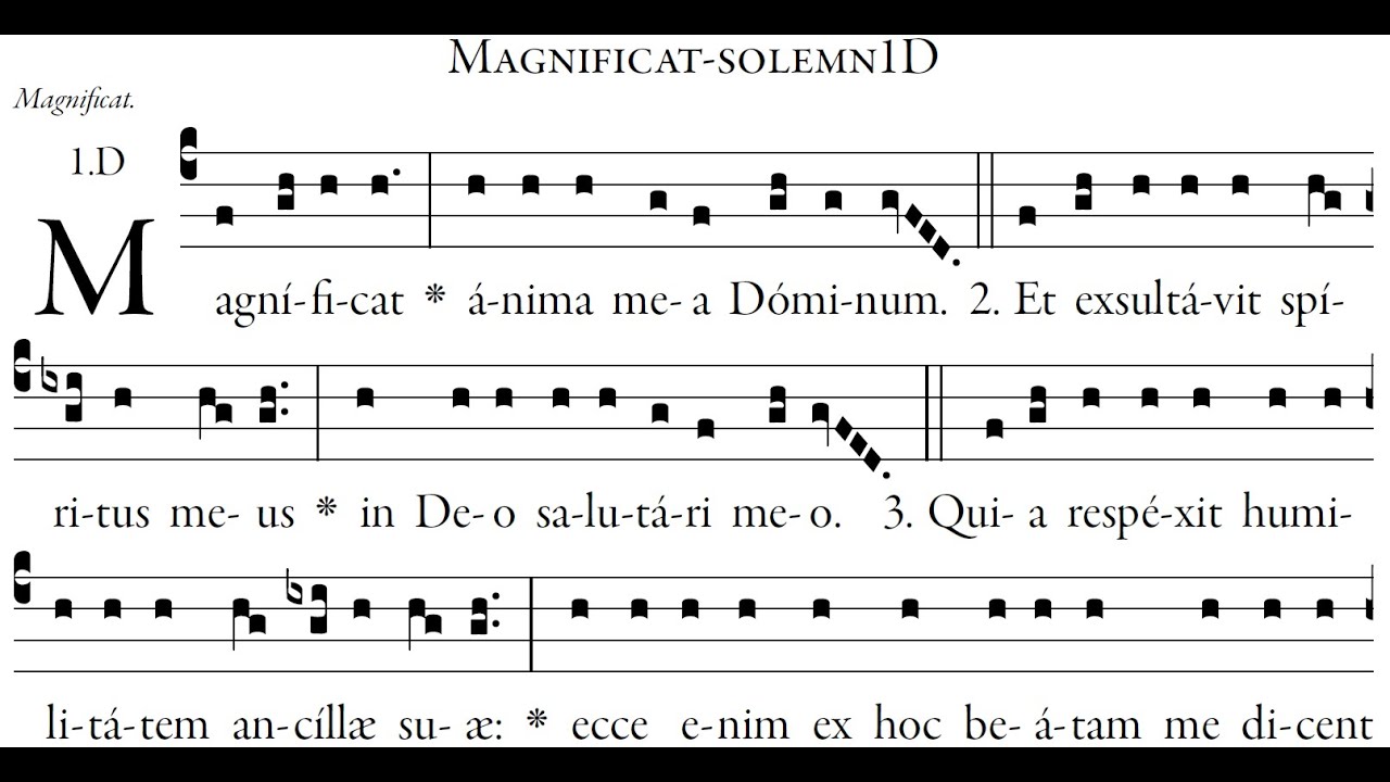 Magnificat chanted by the Monks of Fontgombault Abbey