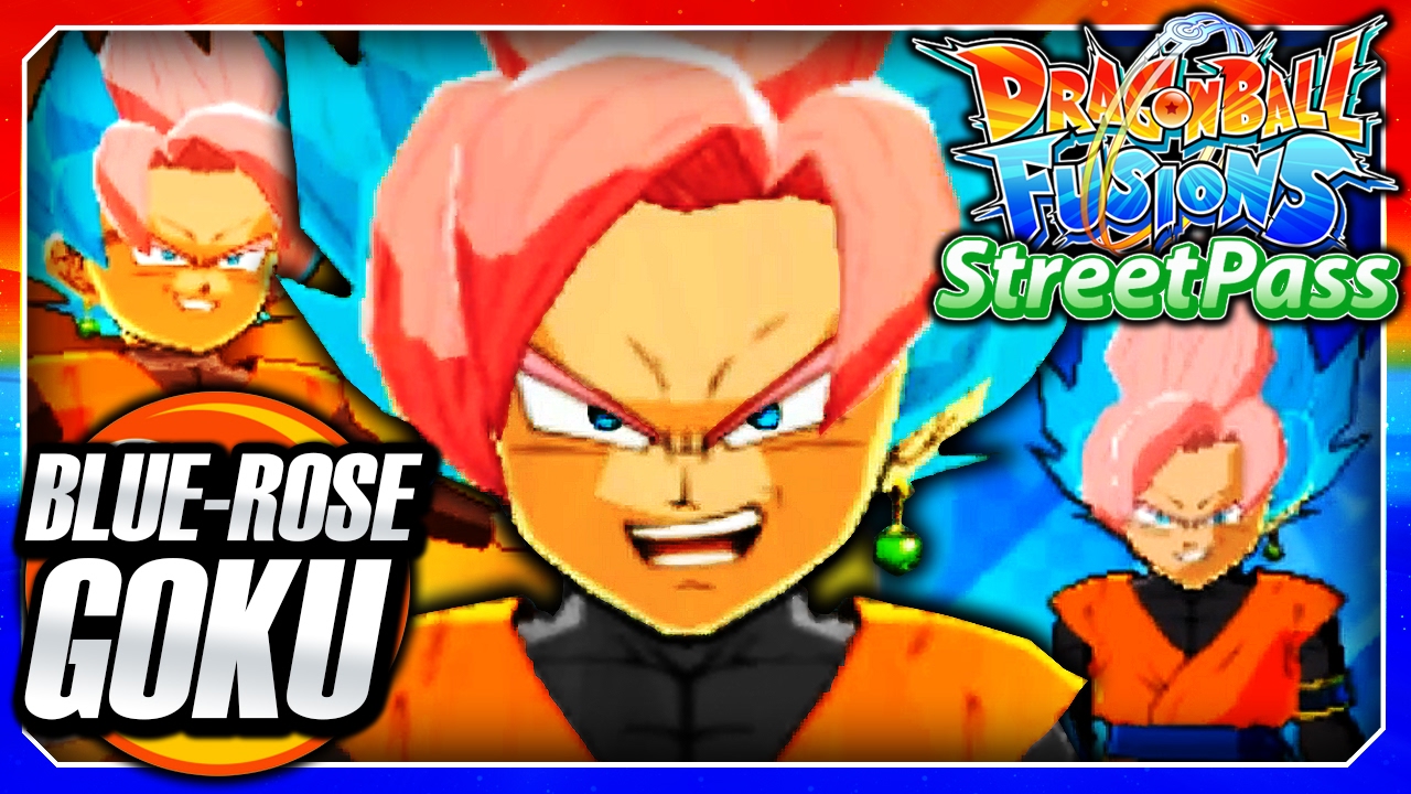 Dragon Ball Fusions 3DS English: SSJ Blue Rose Goku (SSR & SSGSS Streetpass Fusion) Fusion Gameplay