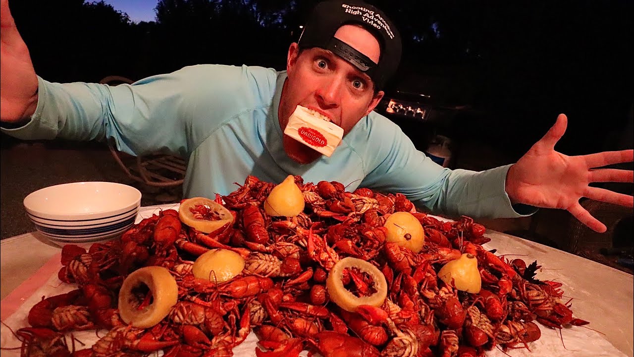 Catch, Cook, And EAT 250 Crawdads BY MYSELF!? (Can I do it??)