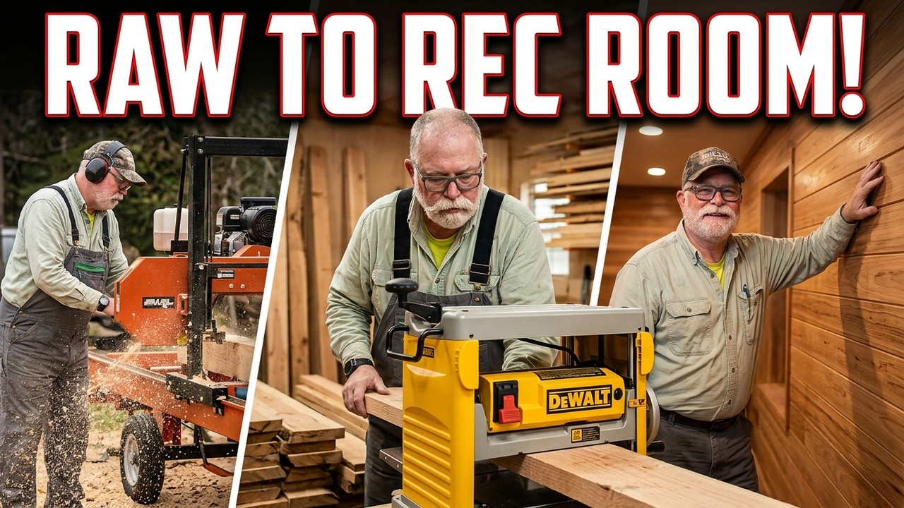 Sawmill Lumber Meets Dream Rec Room Build!