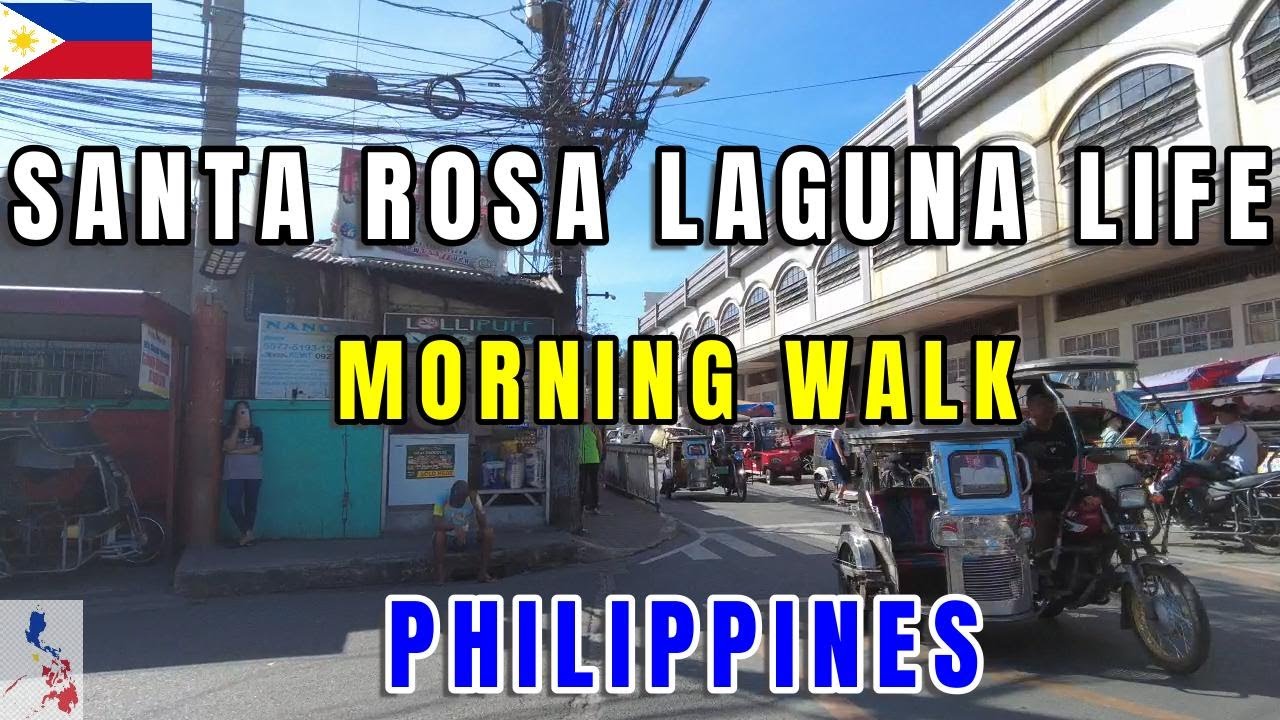 Morning Walk in Santa Rosa, Laguna 🇵🇭 | Peaceful Philippine City Walk