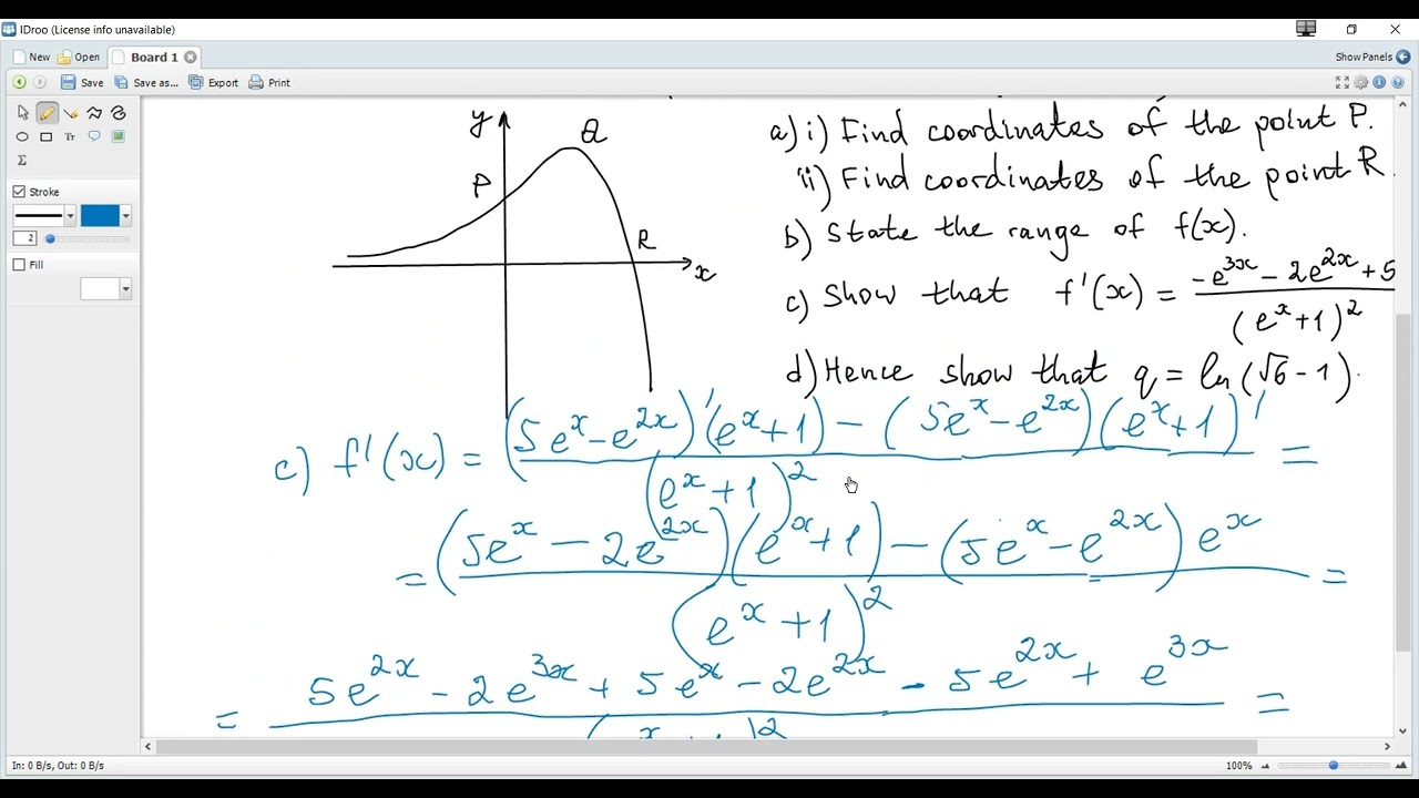 Экзаменационные работы IB Maths AA SL, ноябрь 2025 г., разделы 1-9. Дифференцирование. Экспоненци...