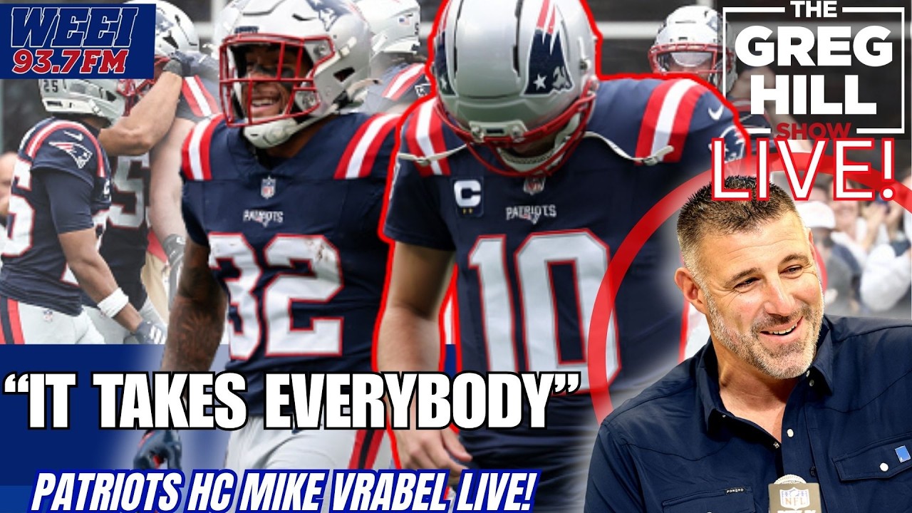 Too Much Pressure on Drake Maye? NE HC Mike Vrabel LIVE! Onwenu UPDATE? ||The Greg Hill Show