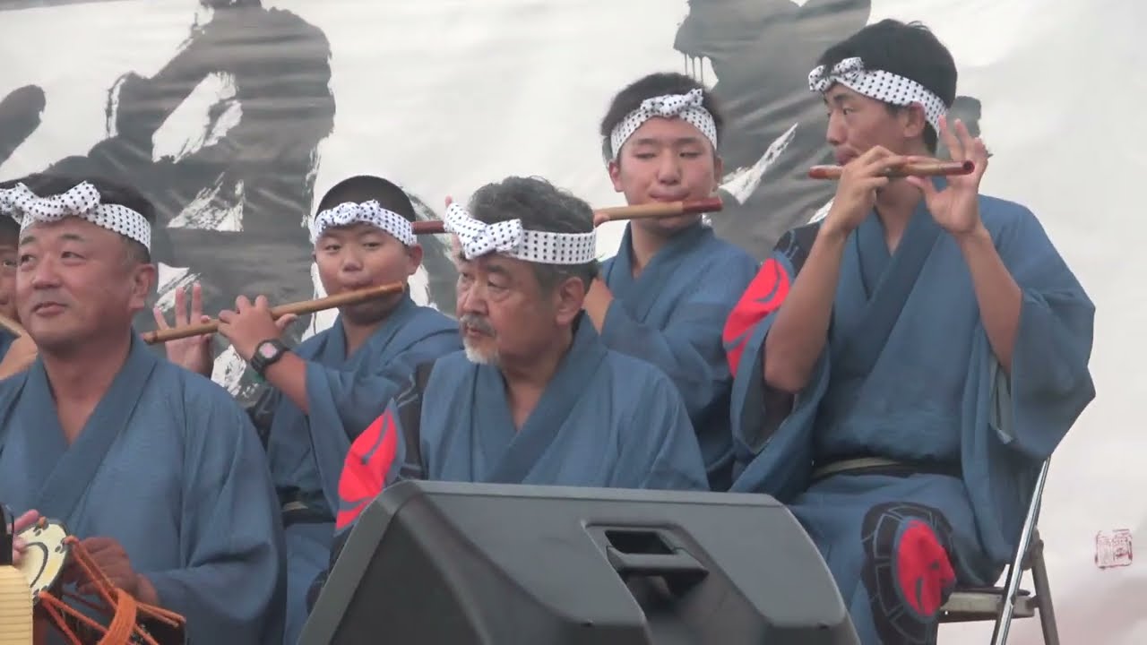 潮来芸座連による祭囃子演奏/潮音寺/万燈会/茨城県潮来市/令和６年７月１２日