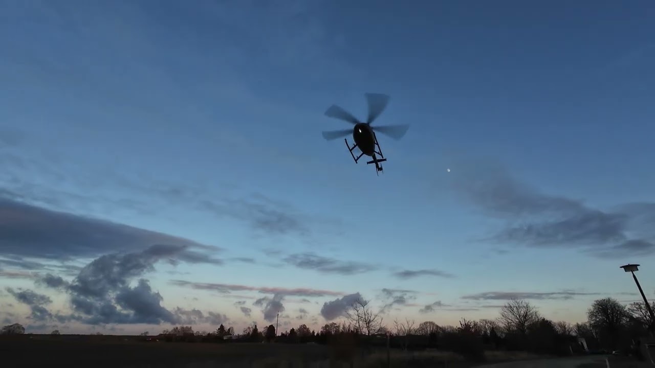 RC ERA MD500 Hubschrauber Too windy. Flight aborted. 30.12.2025