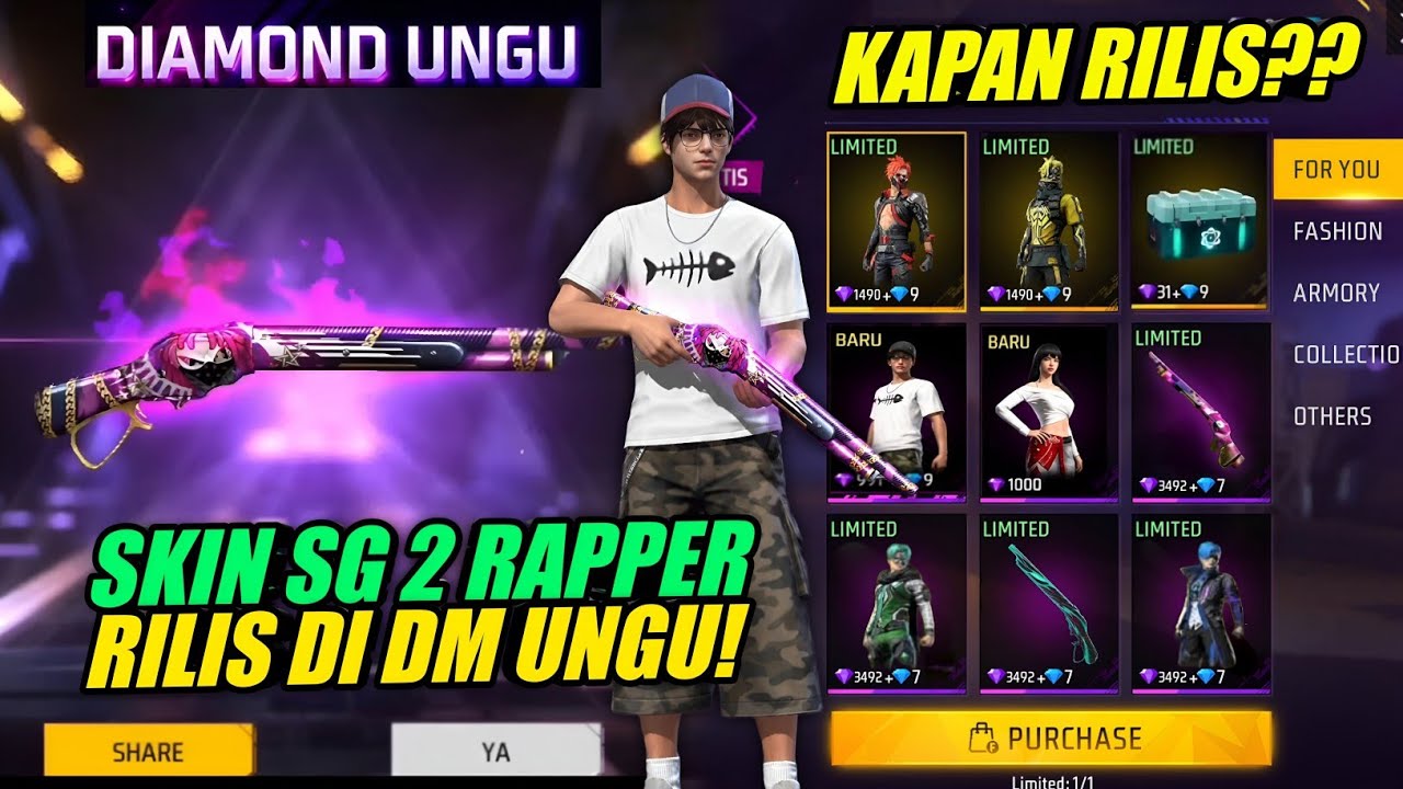 KAPAN RILISNYA!? 😱 EVENT DIAMOND UNGU FF + SG 2 RAPPER COMEBACK! | Free Fire