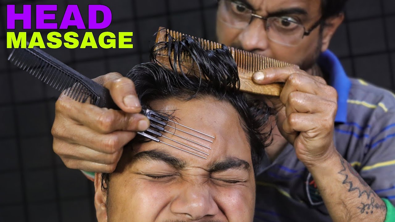 Ultimate Relaxation : Head Massage & Hir Scratching Stress Relief | Neck Cracking & Shoulder Massage
