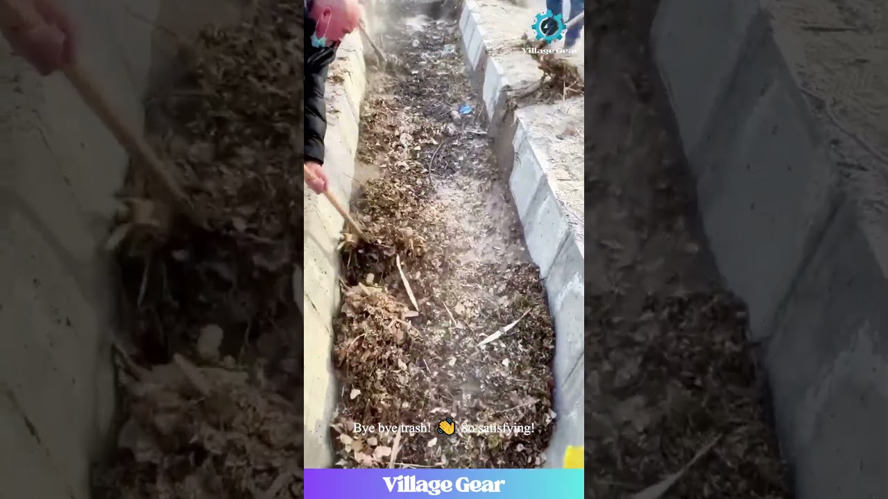 This Canal Cleaning is Oddly SATISFYING & Makes Me Want to Help 😂🍂 #oddlysatisfying #asmr #cleaning
