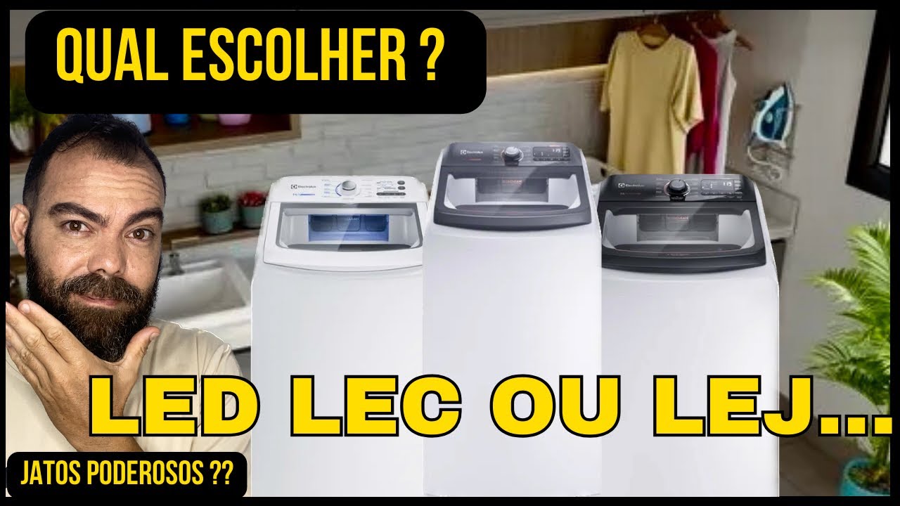 M&Aacute;QUINA DE LAVAR ELECTROLUX LED 14 LEC 14 OU LEJ 14 ? Saiba as diferen&ccedil;as !!! LEC15