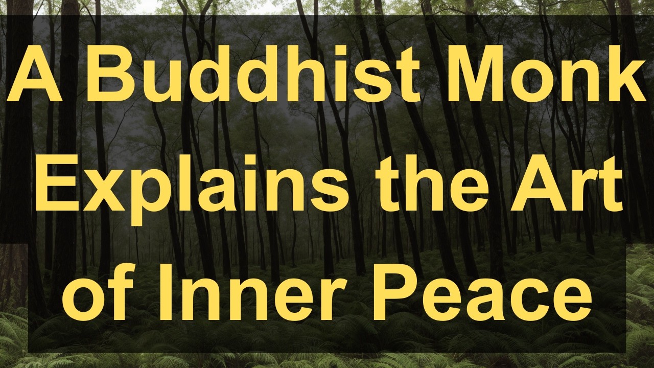A Buddhist Monk Explains the Art of Inner Peace #buddhism #japan #mindfulness