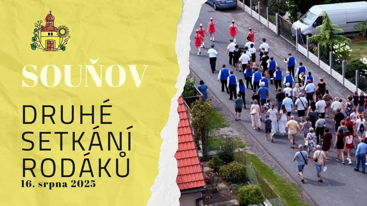 Druhé setkání rodáků v Souňově 🏡 16. srpna 2025