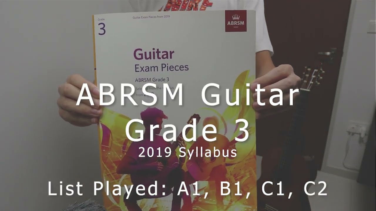 ABRSM Guitar Grade 3 | Performance Grades | Student's Actual Video Recording | 2019 syllabus