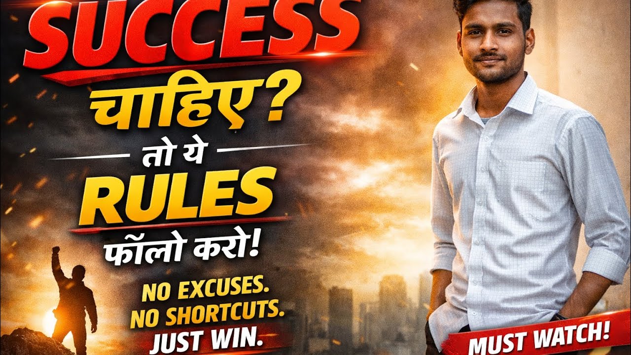 Success chahiye to ye rools follow Karo  ( jindagi me sacsese kaise ho )@Mrramtra