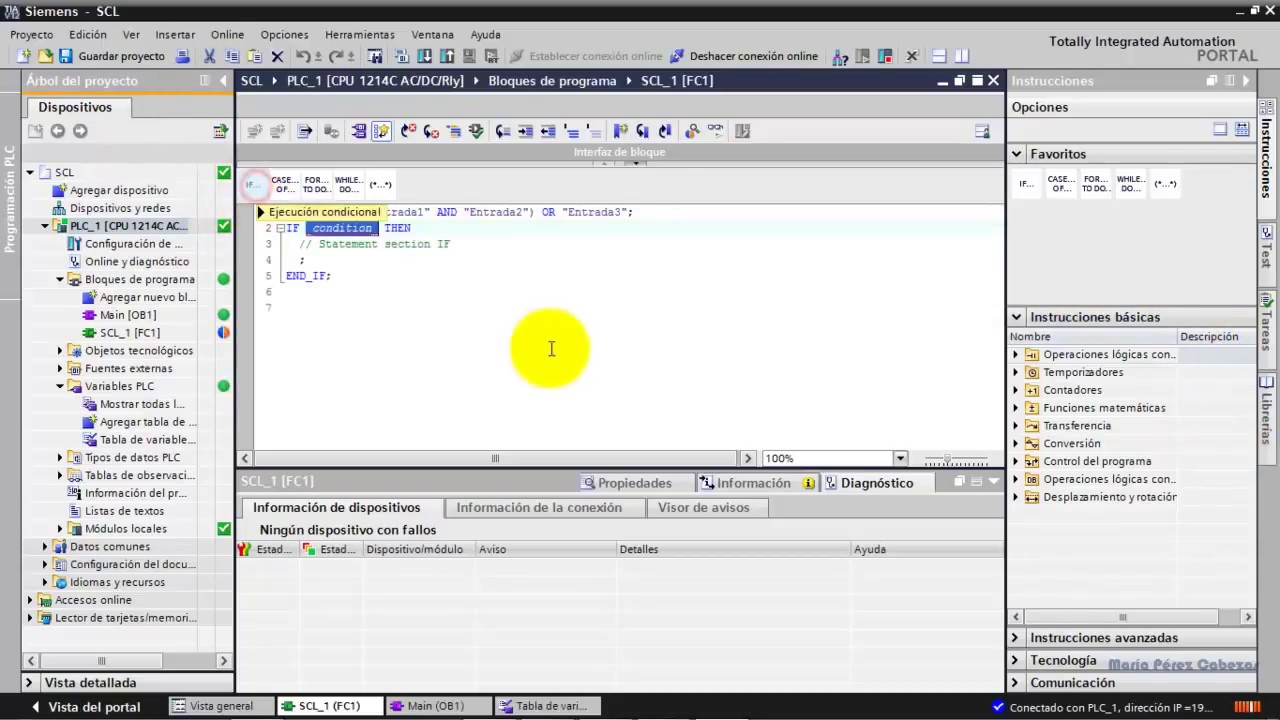 TIA PORTAL 19/20: Programar en SCL S7 1200 Parte1