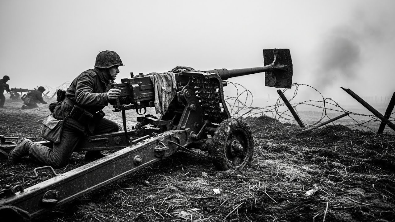 Au râs de arma grea până a șters trei poziții inamice