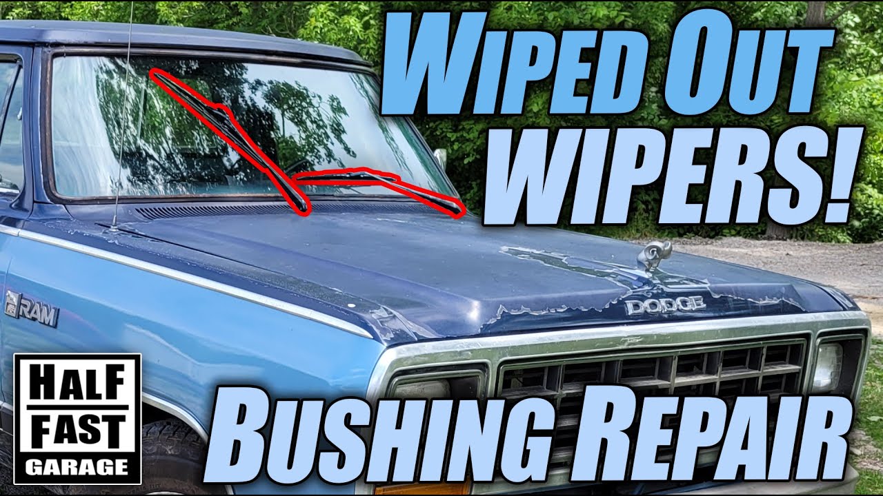 Dodge D150 / Mopar Wiper Linkage Bushing Installation and Repair - Fix Broken Wipers