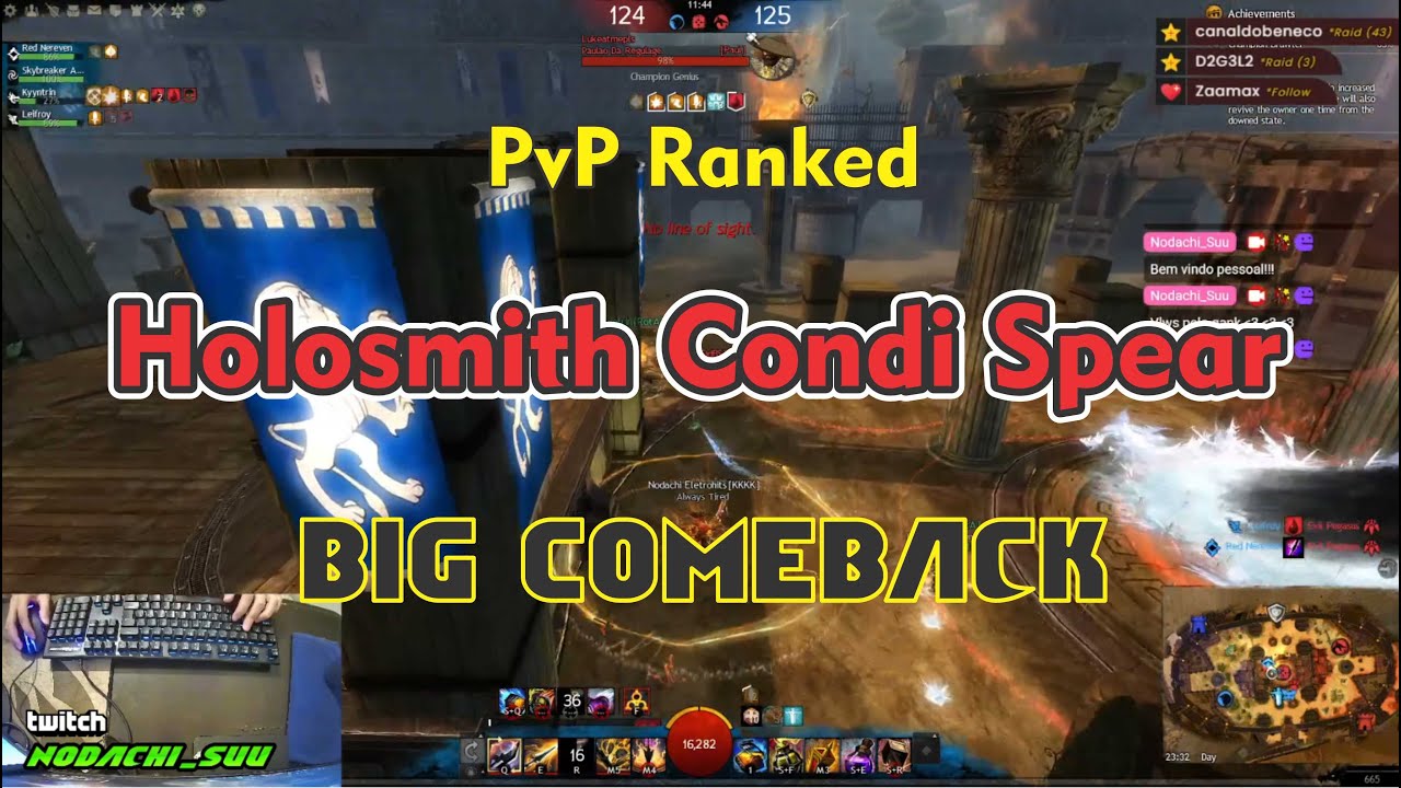 Holosmith Spear Condition Elixirs Big Comeback Match PvP Ranked - Guild Wars 2