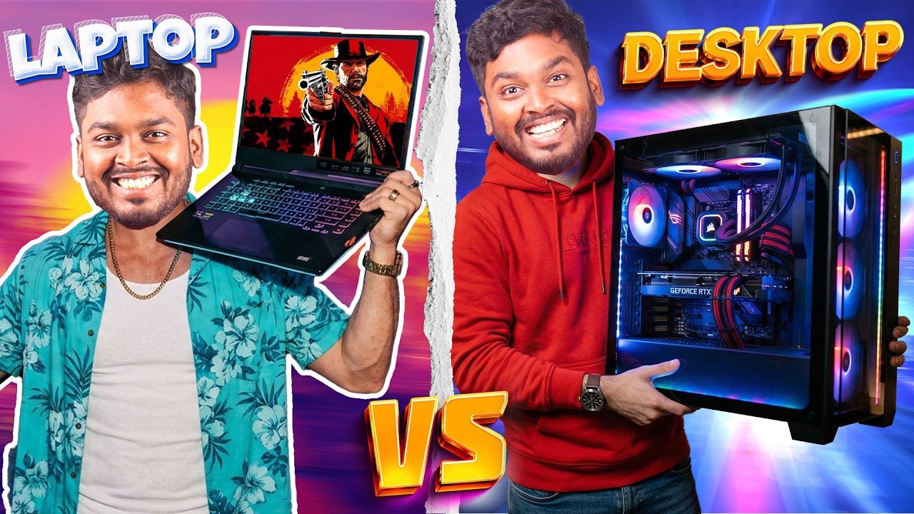 Desktop vs  Laptop 😁 Which is better? #mrkk