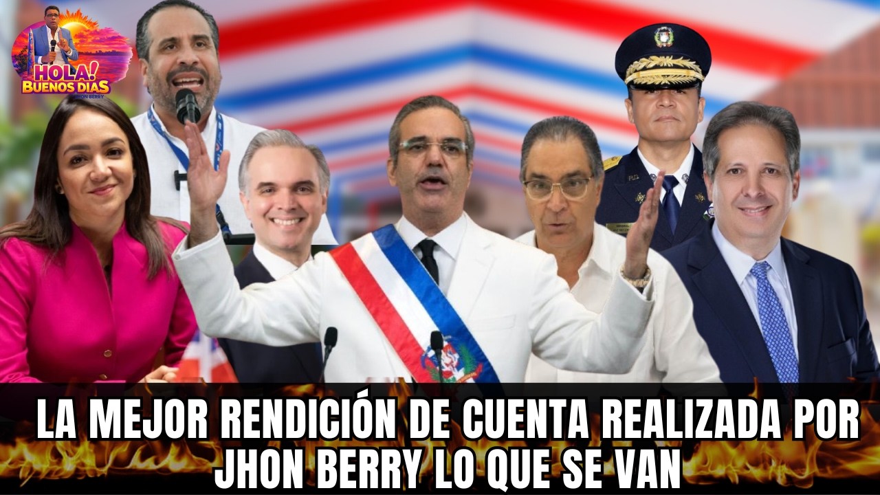 LA MEJOR RENDICIÓN DE CUENTA REALIZADA POR JHON BERRY LO QUE SE VAN