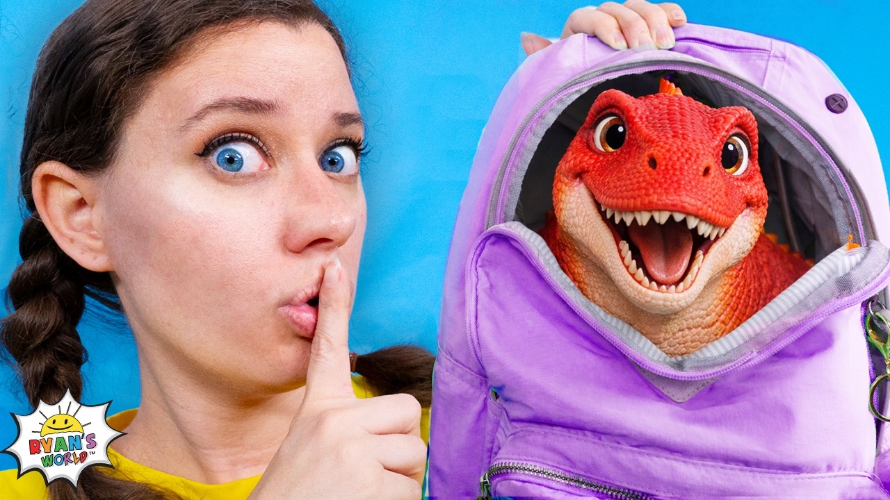SNEAKING My BABY DINOSAUR Into School!