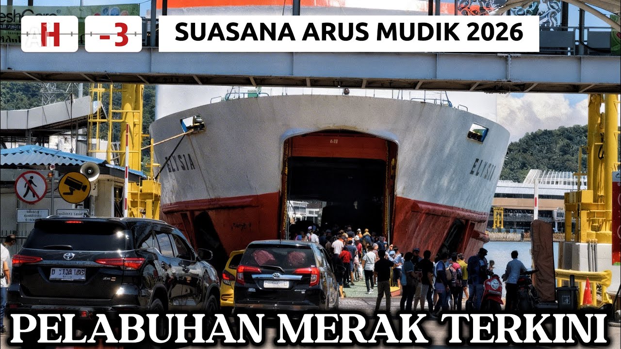 H-3‼️SUASANA ARUS MUDIK 2026 DI PELABUHAN MERAK