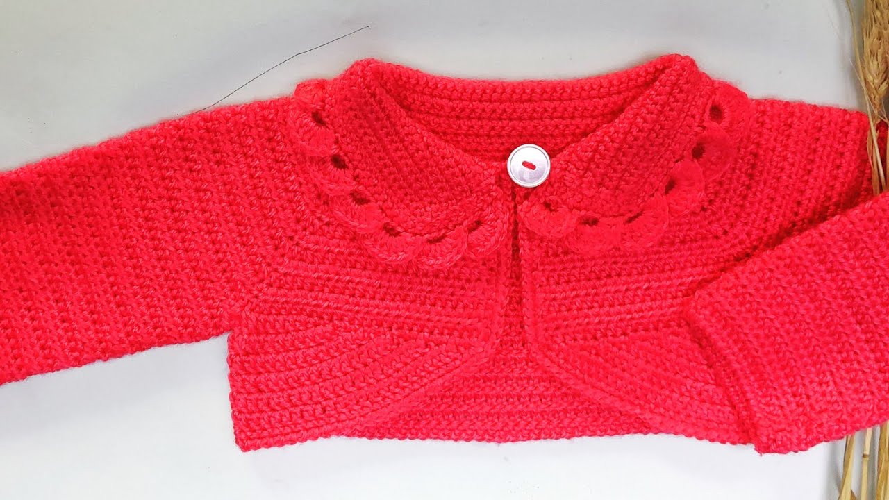Abrigo, bolero para niña, talla de 9 a 12 meses, tejido a crochet, modelo 