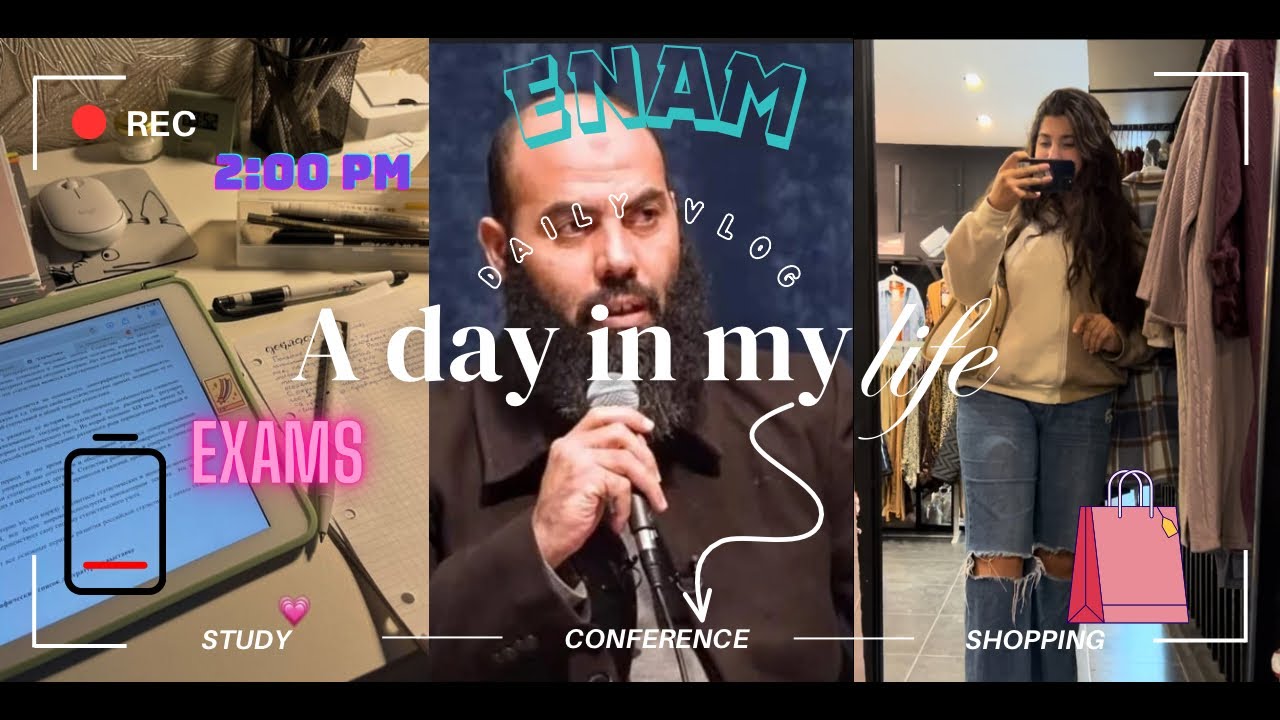 Study vlog📚+ 🛌room tour / حضروا معايا المحاضرة ديال الشيخ ياسين العمري ف ENAM🤍