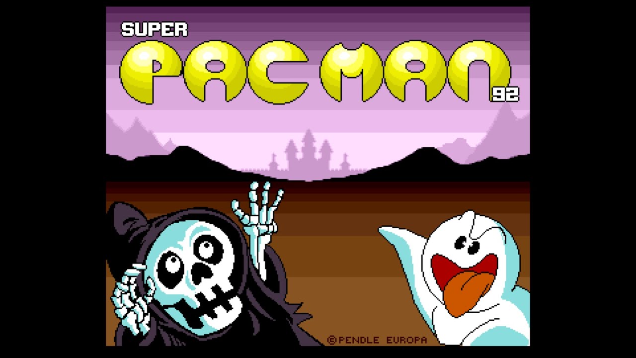 Super Pacman 92 (1992) from Pendle Europa on the Amiga - Final improved version with different mazes