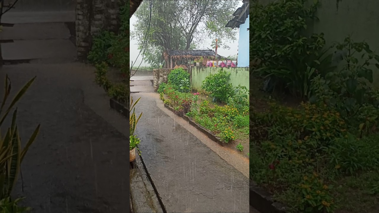 Enjoy Rain 🌧️☔#shorts #kp life style...