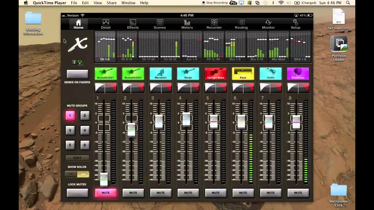 Behringer X32 — микширование мониторов на iPad — приложение X32-Mix