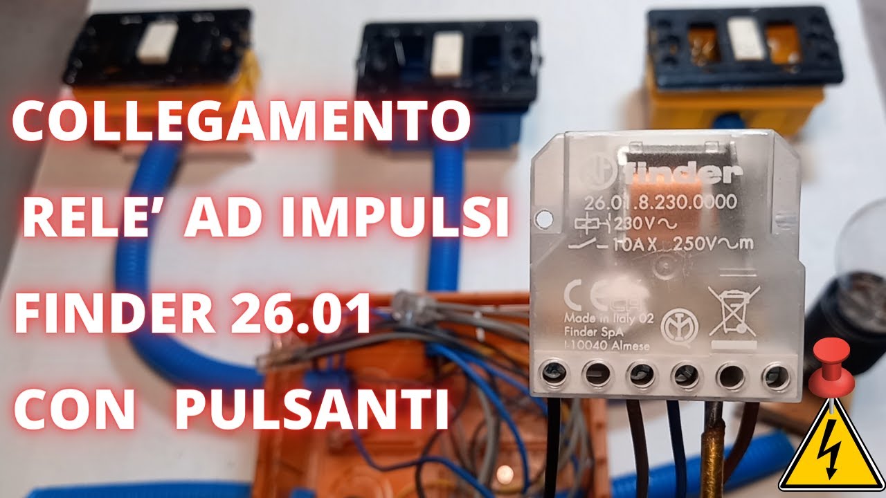 Come accendere lampada da piu' punti con rele' e pulsanti