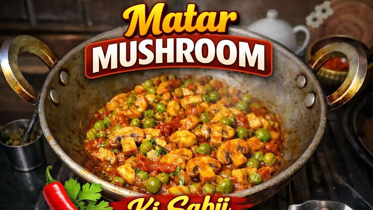 “🍄 Matar Mushroom Sabzi | Beginners Bhi Easily Bana Sakte Hai | Quick & Tasty Recipe 🌿”