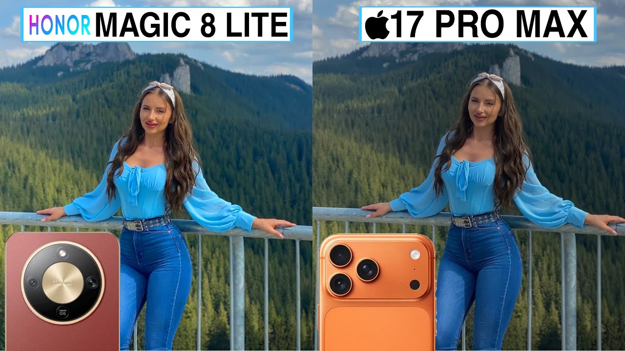 Confronto tra i test della fotocamera di Honor Magic 8 Lite e iPhone 17 Pro Max