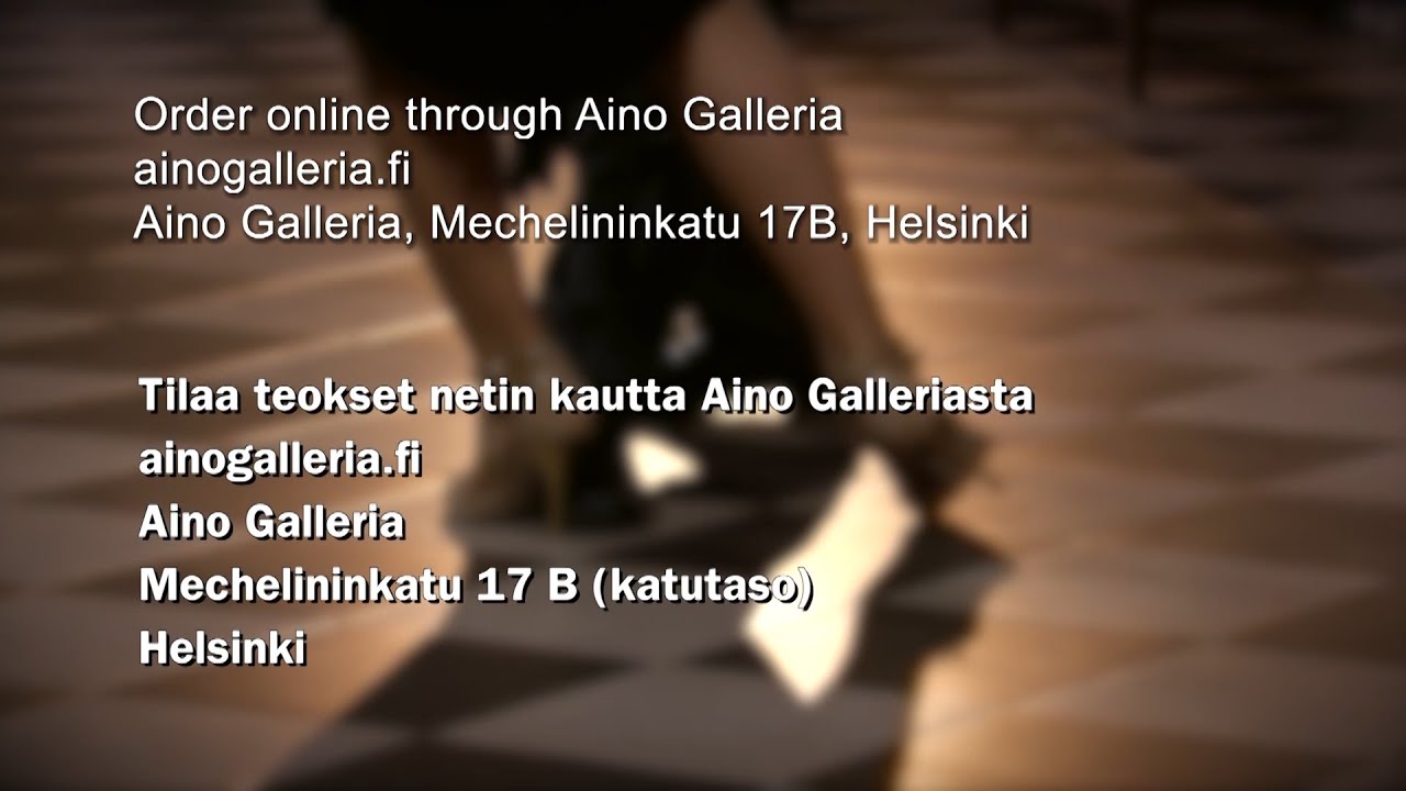 Tango arrived at Aino Gallery in English, Tapani Kansa, Timo Tyrväinen, Telle Virtanen, Nina Krook.