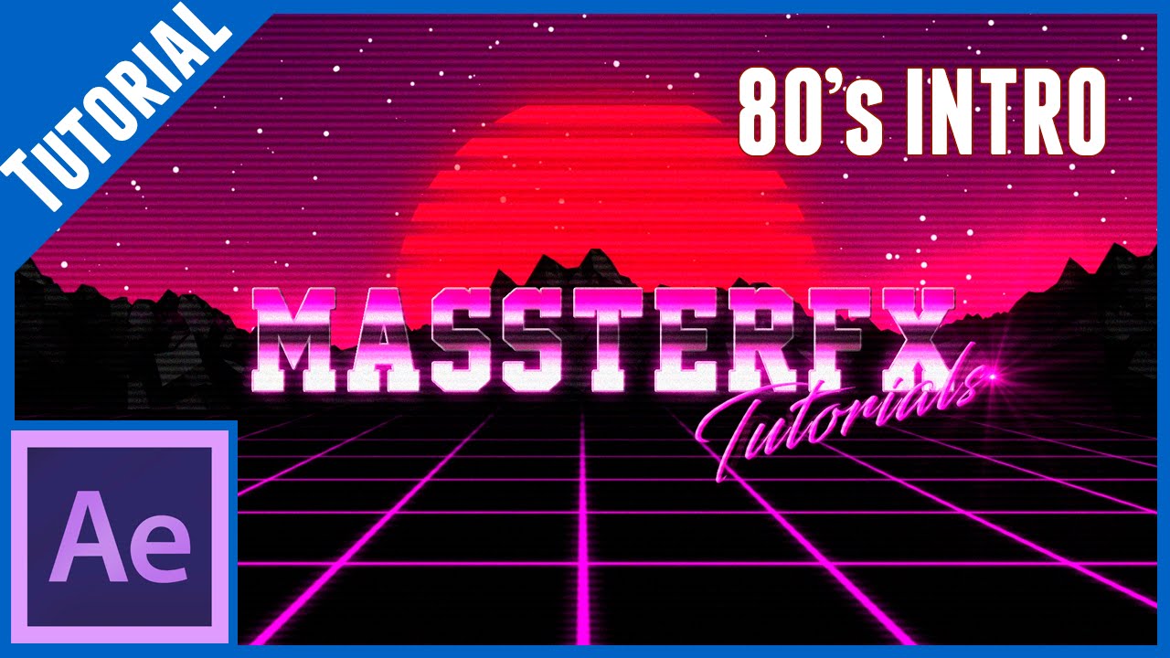 Intro Tipo VaporWave  en After Effects || Tutorial