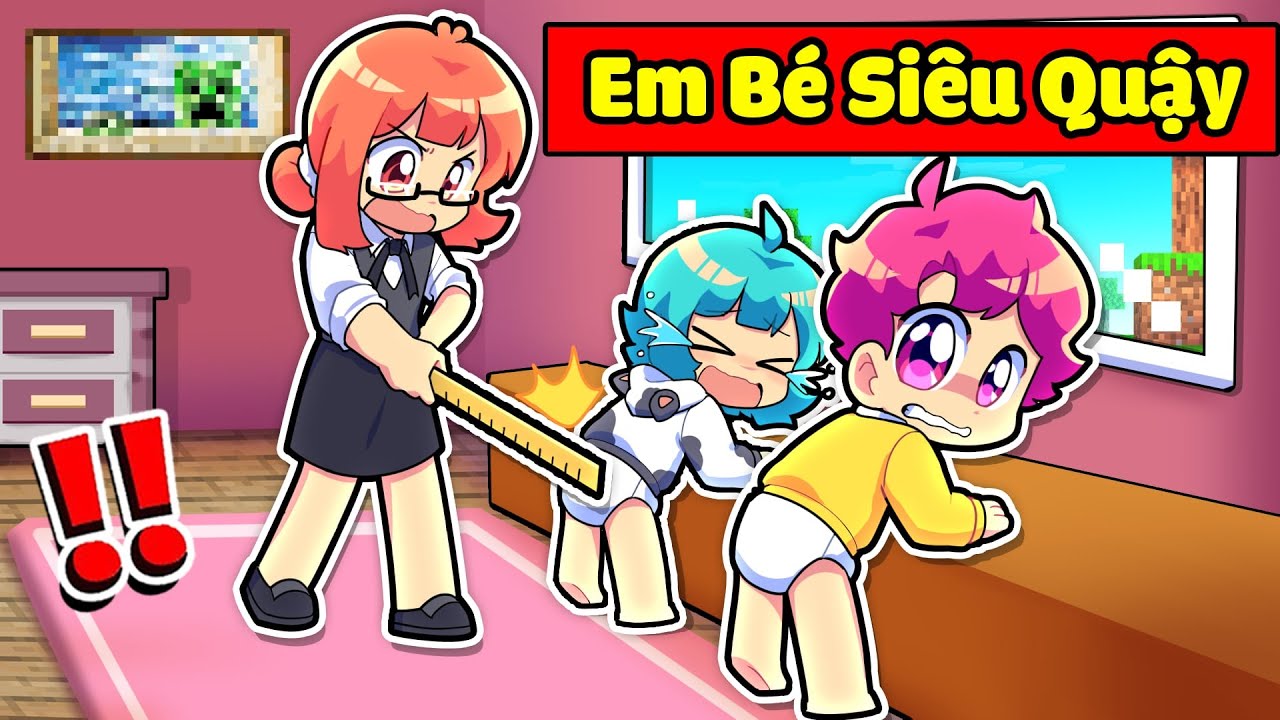 EM BÉ HIHA SIÊU QUẬY Có Cuộc Sống Trong Minecraft 🤣😍